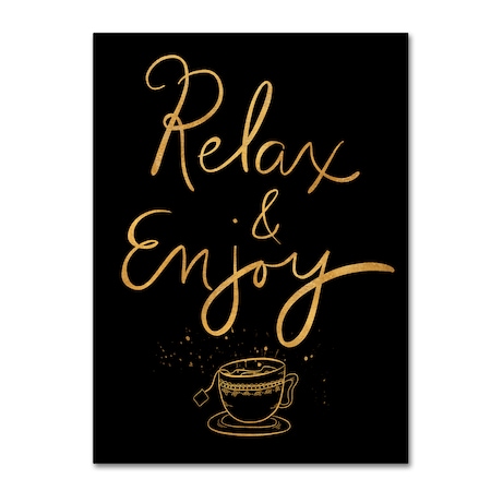 Lisa Powell Braun 'Relax & Enjoy' Canvas Art,24x32